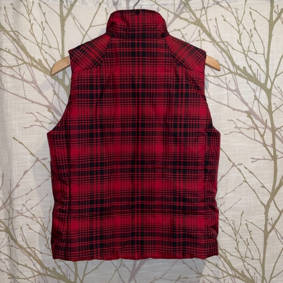 Ralph Lauren Buffalo Plaid Puffer Vest Red & Black SZ M - Picture 2 of 6